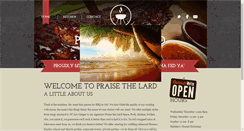 Desktop Screenshot of praisethelardbbq.com